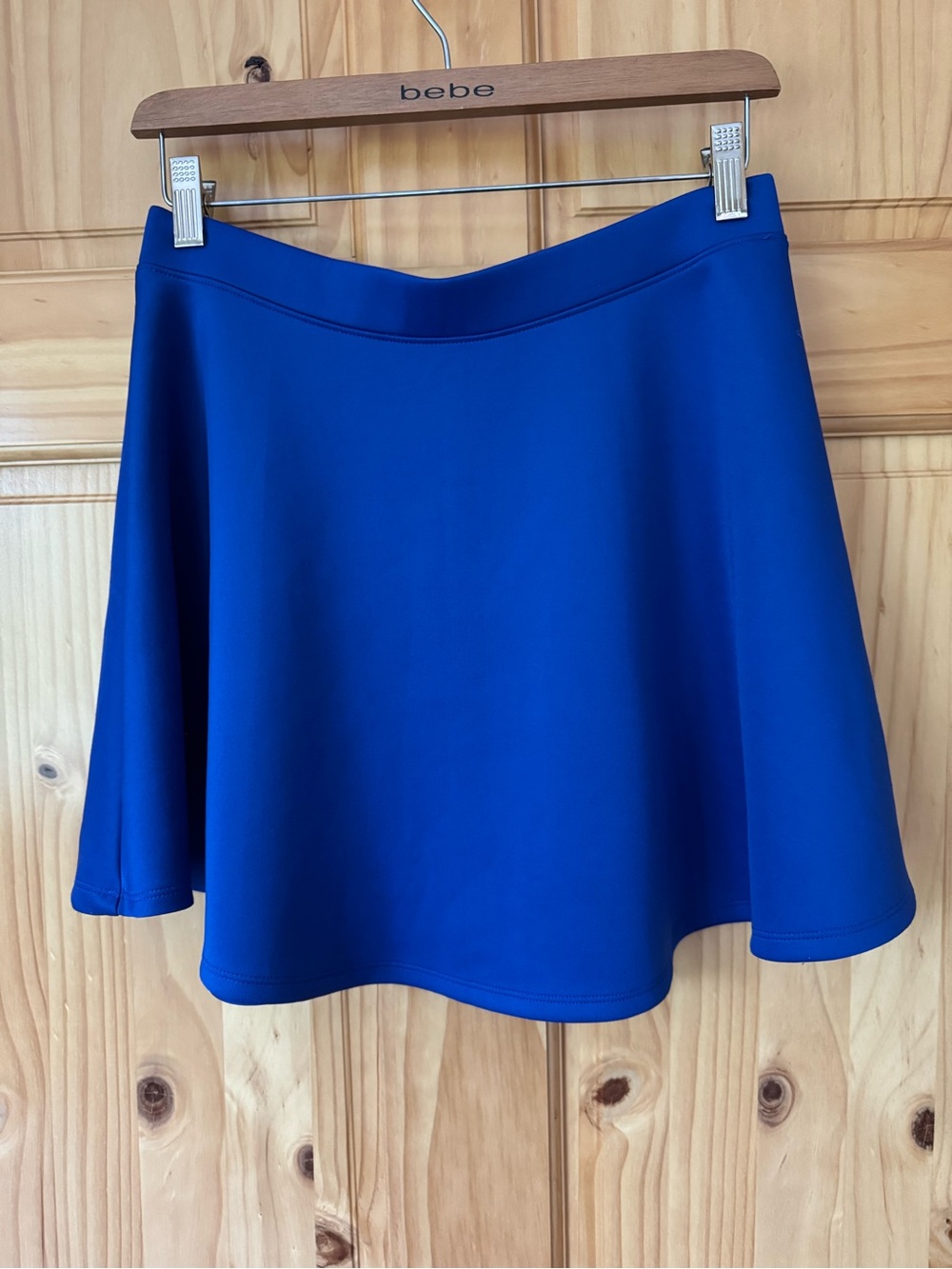 Forever 21 Royal Blue Circle Skater Mini Skirt size large
